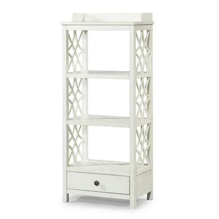 Honeysuckle Etagere with Shelf and Drawer Storage